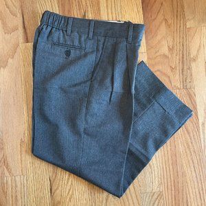 George Dress Trousers Pants Classic Pleat Front Gray Boys Size 7R